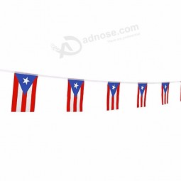 波多黎各字符串标志彩旗