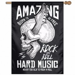 Music Vertical Printed Spring Summer Lawn Flag Bunting 28