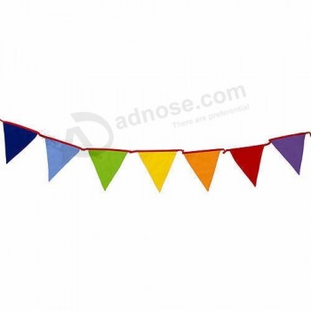 string flag Different national bunting flag