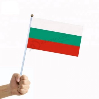 Bulgaria Custom mini national hand waving flag for sale World cup