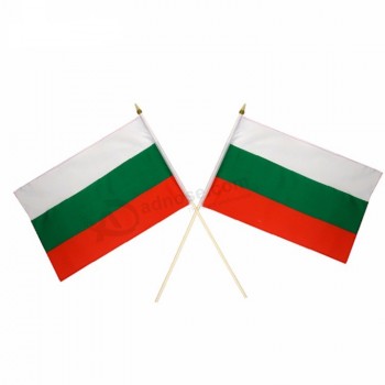 Поставщики мини-праздник мира болгарский ручной флаг