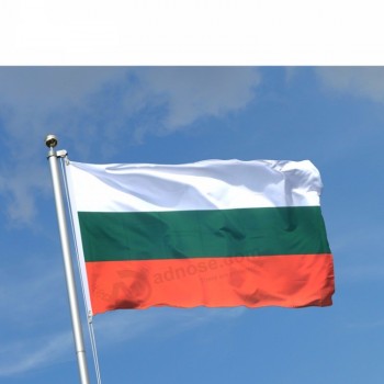bandiera bulgara rossa verde bianca su ordinazione all'ingrosso 3ft x 5ft del paese di alta qualità