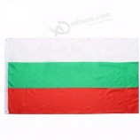 100％ポリエステルダブルステッチ3x5ftカスタムブルガリア国旗、2個入りアイレット