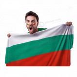 カスタム白緑赤ブルガリアサッカーファンフラグ