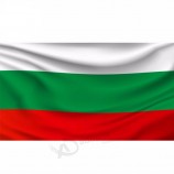 Poliéster à prova de calor de venda quente que voa a bandeira de Bulgária