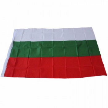 изготовленный на заказ 100% полиэстер болгария национальный флаг 3 х 5 футов