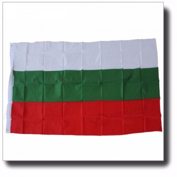 Fábrica barata por encargo 3 * 5 pies poliéster bandera de Bulgaria