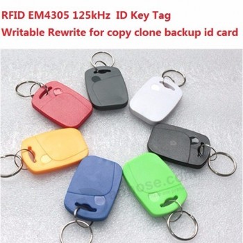 EM4305 RFID key tag blank 125 kHz RFID key tag ID KEY FOB Readable Writable Rewrite for copy clone backup id KEYTAG