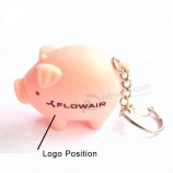 OEM logo gedrukt Pig Key Tag met stem voor reclame
