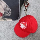 kerstversiering borduurwerk sleutelhanger / sleutelhanger / sleutelhanger, geborduurde stof sleutelhanger, baseball cap sleutelhanger
