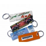 cmyk Farbe druckte kundenspezifisches Geschäftsschlüsselumbauschlüsselanhänger PVC keychain