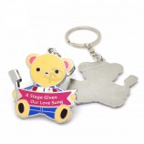 custom metal zinc alloy 3D logo promotional keychains key tags