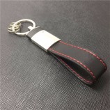 Fabrikverkauf 3D Custom Car Logo Leder Schlüsselanhänger mit Metall-Tag
