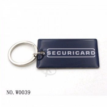 wholesale new style custom metal epoxy car key tag