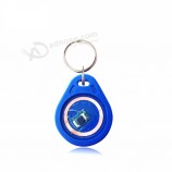 factory price 1000pcs good quality hard plastic access control 125khz tk4100 ABS rfid keyfob key tags