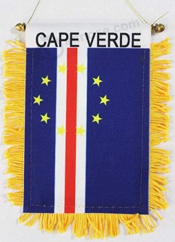 Großhandel benutzerdefinierte hochwertige Kap Verde - Fenster hängen Flagge