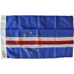 Cabo verde personalizado al por mayor - bandera mundial de nylon de 12 