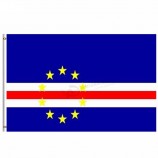трафаретная печать 90 * 150 см Кабо-Верде национальные флаги