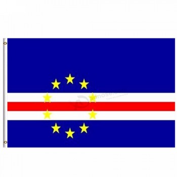 Siebdruck 90 * 150cm Kap Verde Nationalflaggen