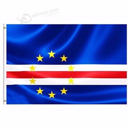 2019 kap verde nationalflagge 3x5 ft 90x150 cm banner 100d polyester benutzerdefinierte flagge metallöse