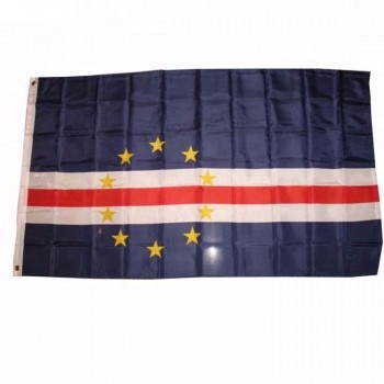 100% polyester printed 3*5ft Cape Verde country flags