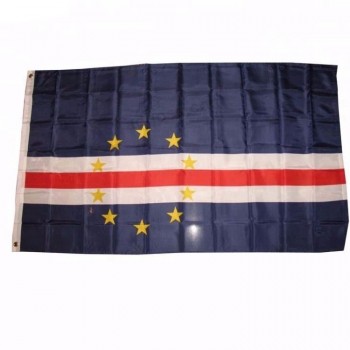 100% polyester printed 3*5ft cape verde country flags