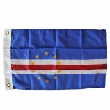 groothandel aangepaste 3x5ft gebreide stof Kaapverdië vlaggen voor promotie