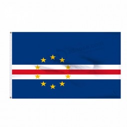 Full ground printing water print Cape Verde world country flags