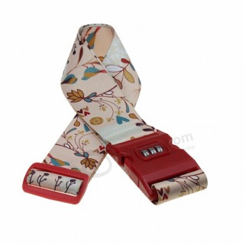 Customized Password Combination Luggage Strap Padlock Belt Suitcase Secure Lock Safe Belt Strap