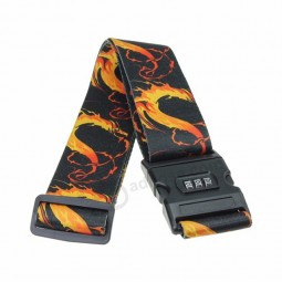 named luggage shoulder custom logo full color printing luggage straps