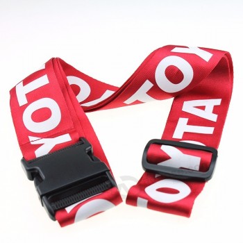 Nylon Silkscreen printing LOGO Luggage belts With Scale TSA