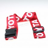 PP material made lockable luggage cover belt strap