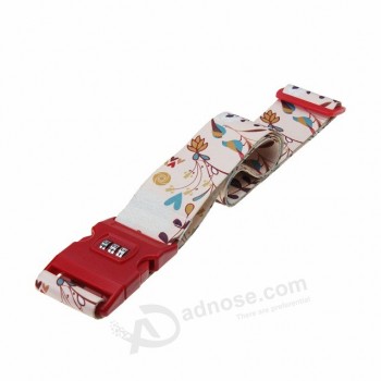 high quality luggage suitcases strap with coded lock