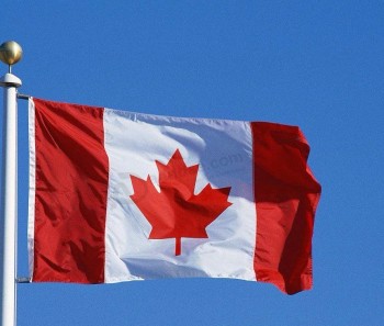 bandera nacional de la bandera del nilón del poliéster de Canadá