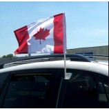 Suportes de bandeira de janela de carro de fábrica com mini bandeira do canadá