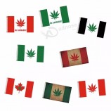 Bandera de hoja de marihuana de Canadá de 3 * 5 pies personalizada