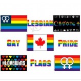 많은 캐나다 게이 프라이드 레즈비언 여성 플래그 플래그 3x5 설정