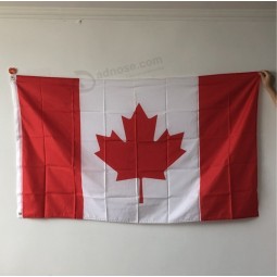 silk printed polyester 3x5 Ft Canada national country flag