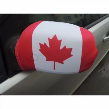180gsm 캐나다 폴리 에스테 팬 캐나다 차 측 거울 덮개 깃발