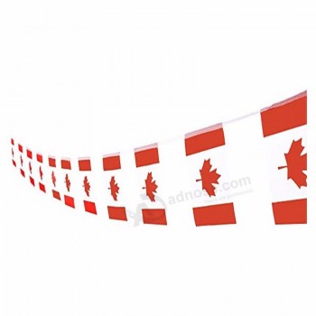 Kanada-Markierungsfahne Kanadische Markierungsfahne, 100feet / 76pcs nationale Landfahnenmarkierungsfahnenschnur