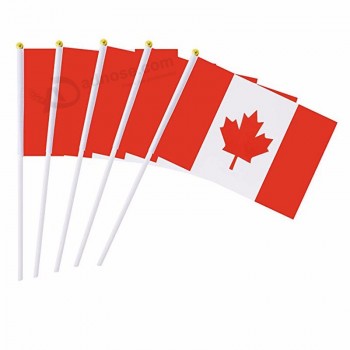 канада палка флаг маленький мини ручной палки флаги баннер