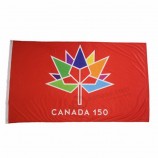 캐나다 150 주년 기념 3x5 ft 인쇄 폴리 에스테르 깃발
