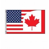 3'x5' COMBINATION United States America Canadian usa banner