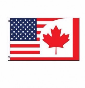 3'x5 'combinatie Canadese VS banner van Verenigde Staten Amerika