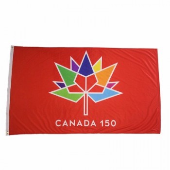 カナダ150周年記念フラグ3x5ft