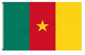 bandiera del fione Camerun di alta qualità personalizzata all'ingrosso 3x5ft