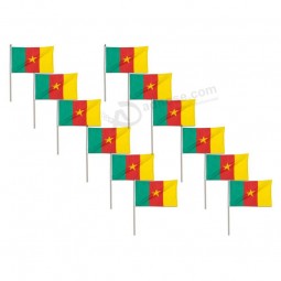 bandera de Camerún de alta calidad personalizada al por mayor 12 x 18 pulgadas - 12 PK