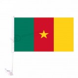 Kameroen autovlag plastic autoraam vlag palen houders