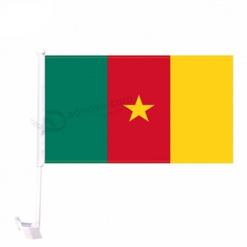 Cameroon car flag plastic car window flag poles holders