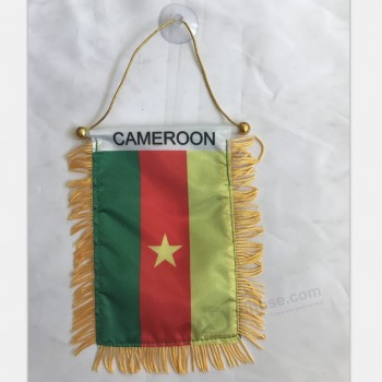 изготовленные на заказ камерунские автомобильные флаги для зеркала заднего вида